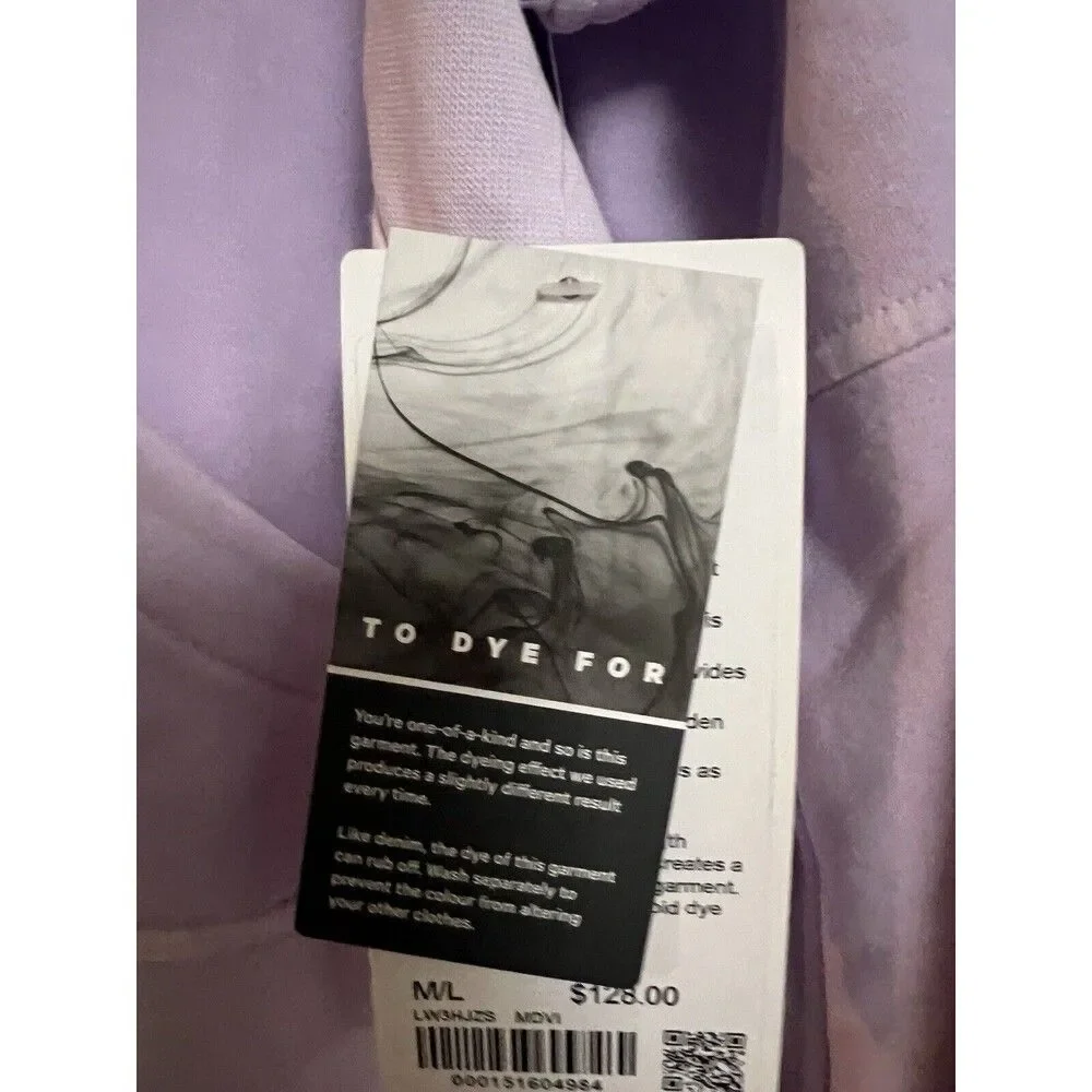 Lululemon Scuba Oversized Half Zip Hoodie - Mineral Dye Purple Cosmos Sz M/L